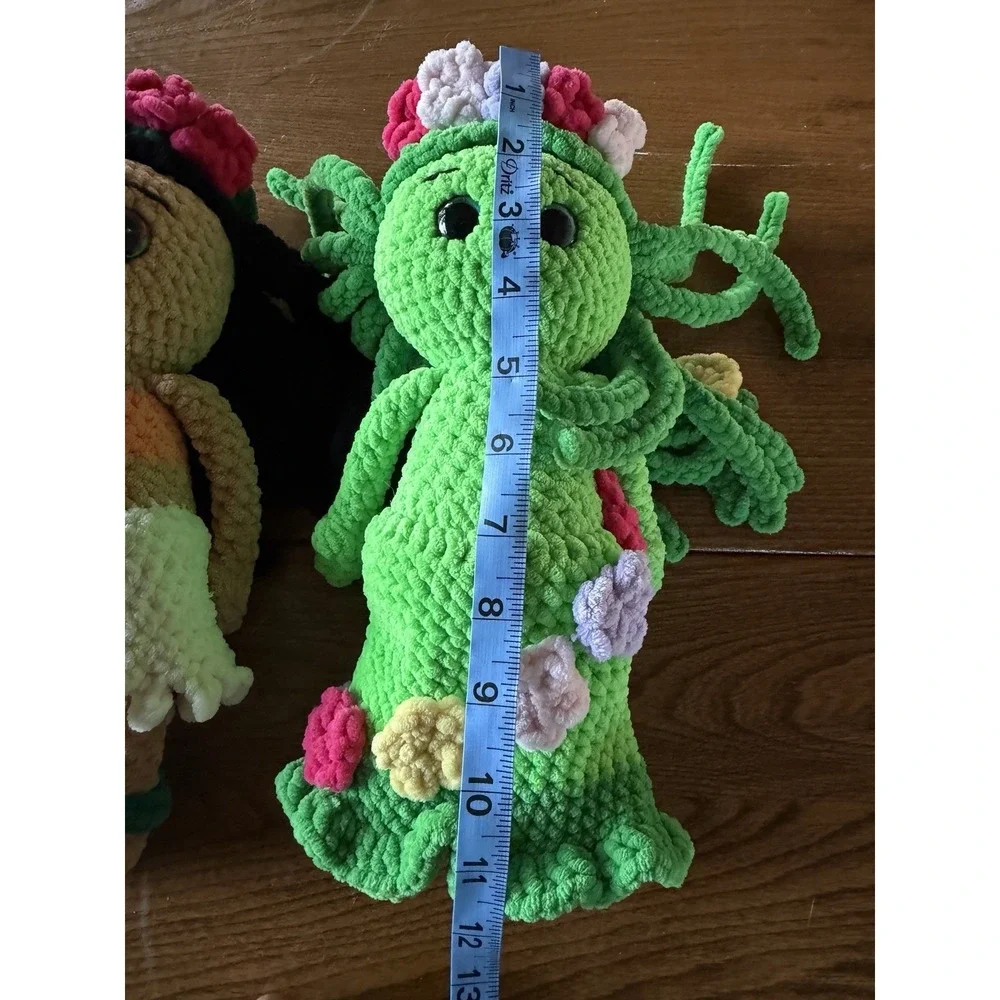 Handmade Crochet Moana & Te Fiti Doll Set 12